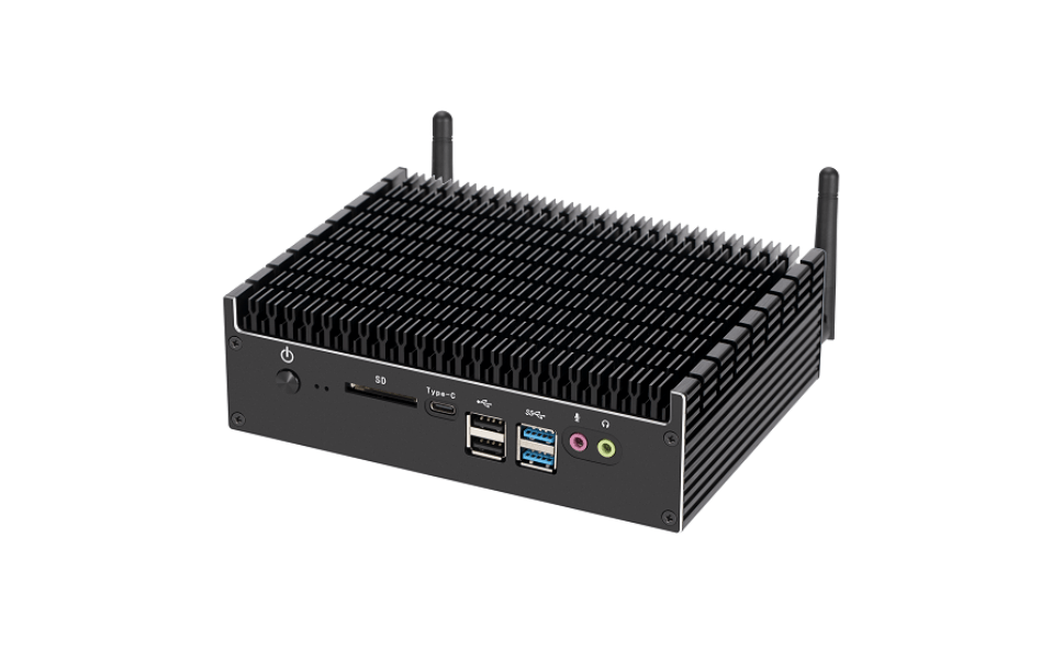 intel 8代10代无风扇工控麻豆激情视频ZC-WG10双网带COM口双屏4K显示